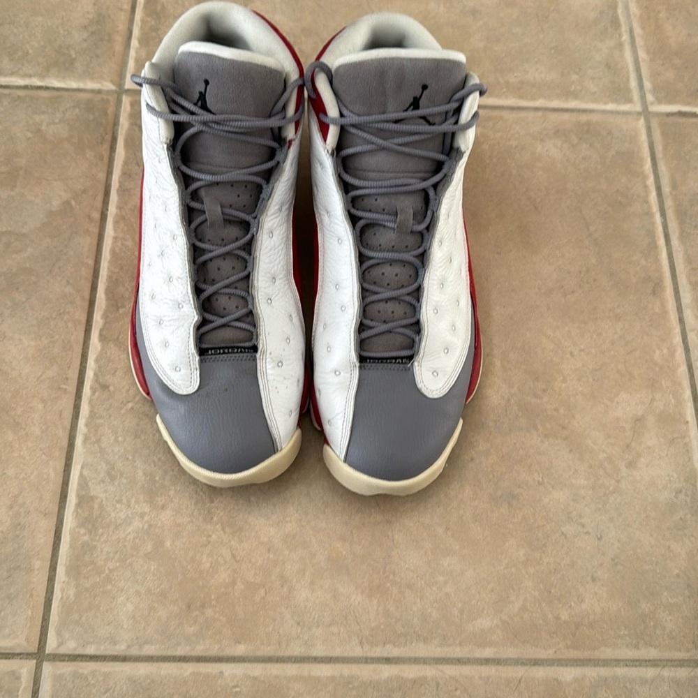 Gray and White Sneakers